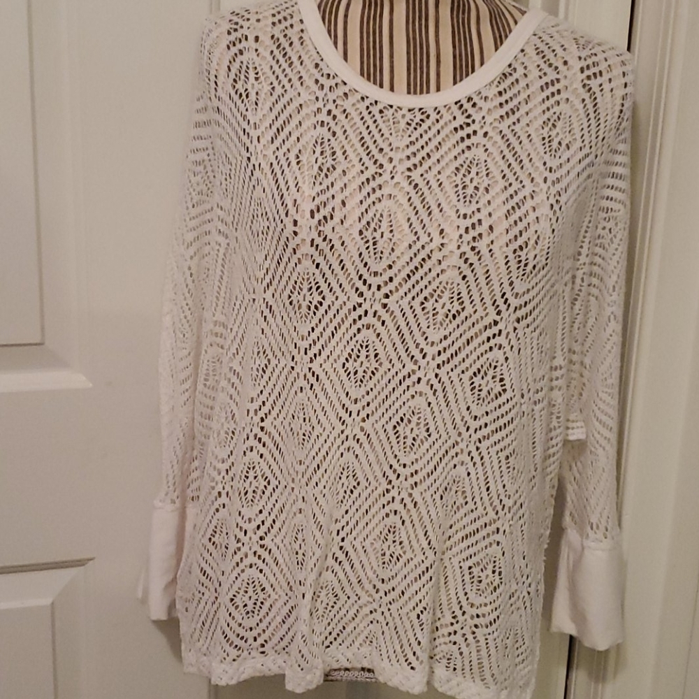 New Karen Kane Lace Top Large